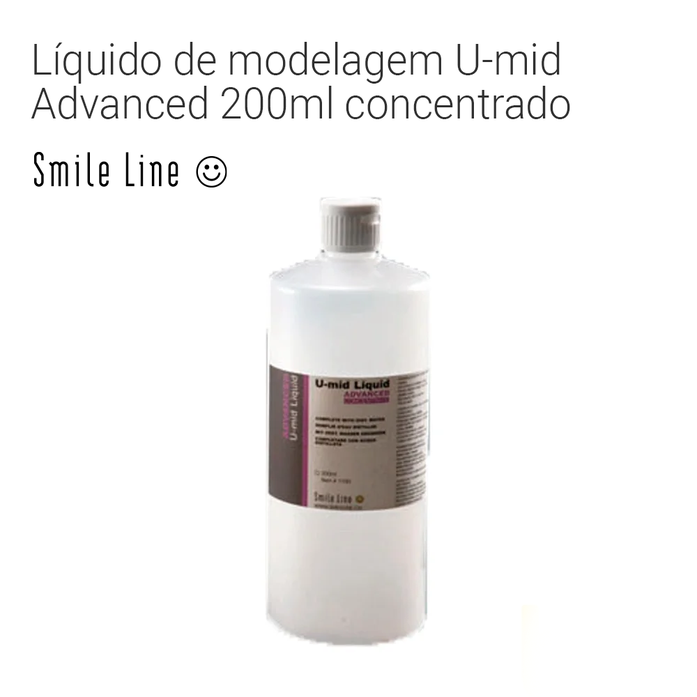Líquido de modelagem U-mid Líquid Advanced - Cerâmica 200ml Concentrado